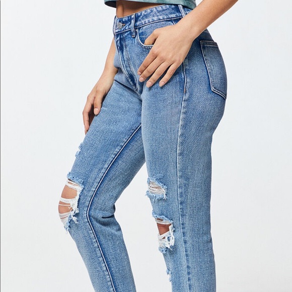 NWT!!! Pacsun blue ripped mom jeans - Picture 4 of 8